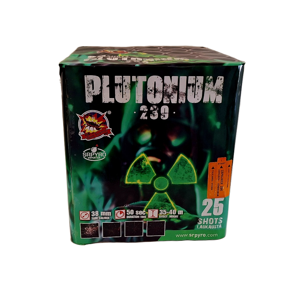 25 coups PLUTONIUM  (38 mm)