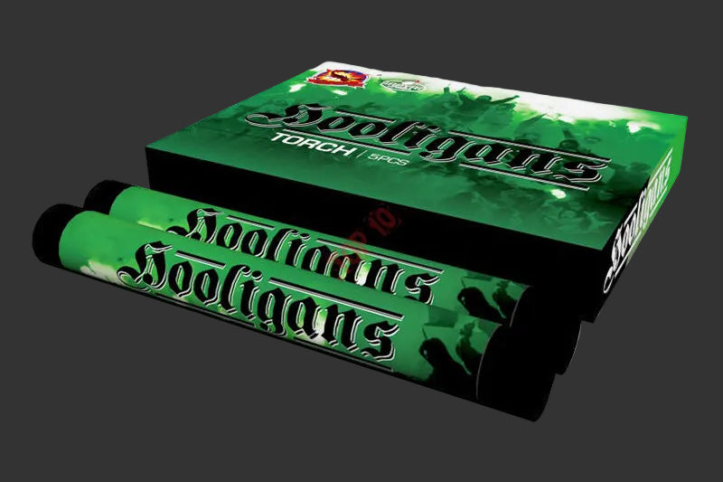Torches HOOLIGANS GREEN (5-50 pcs)