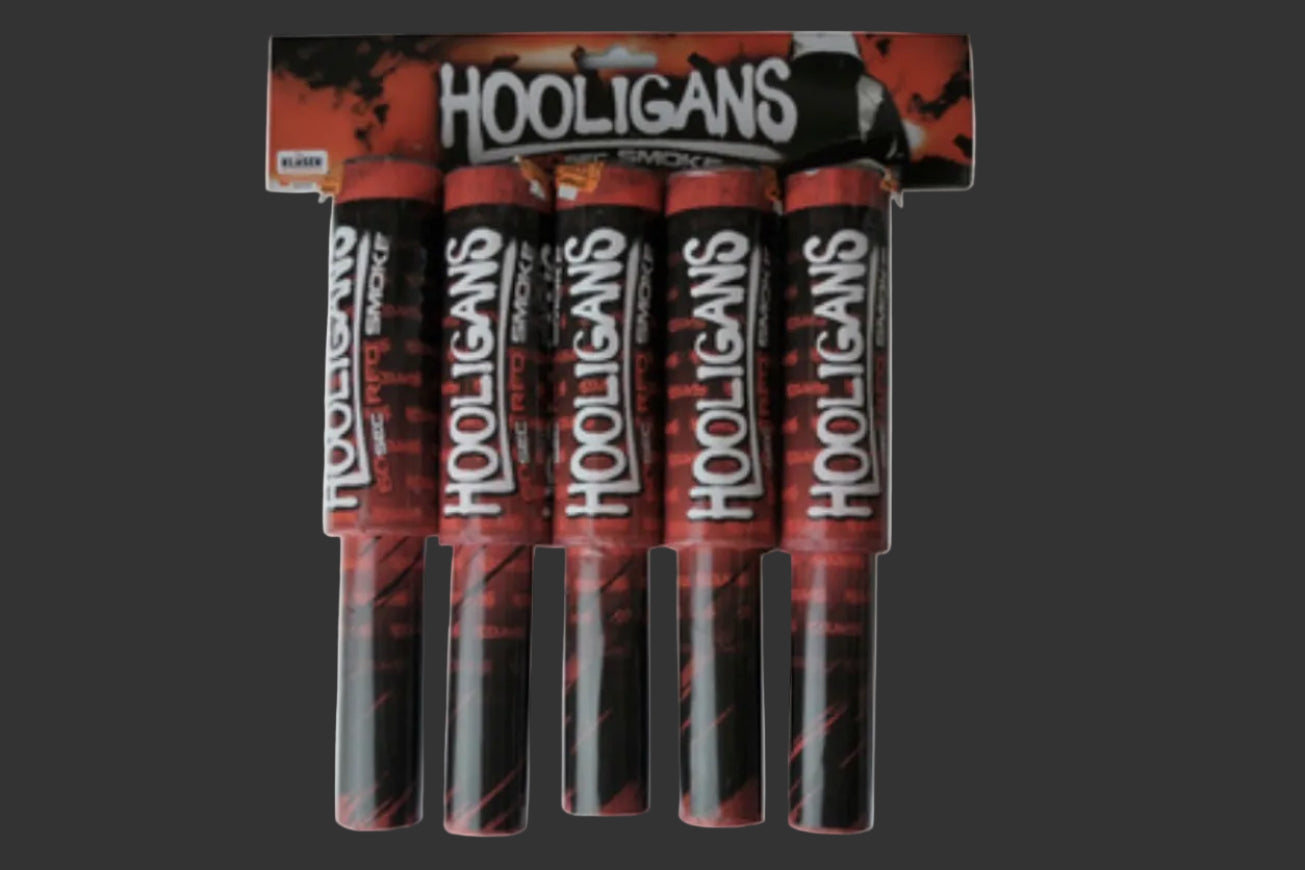 Fumigènes Hooligans RED (5-100 pcs)