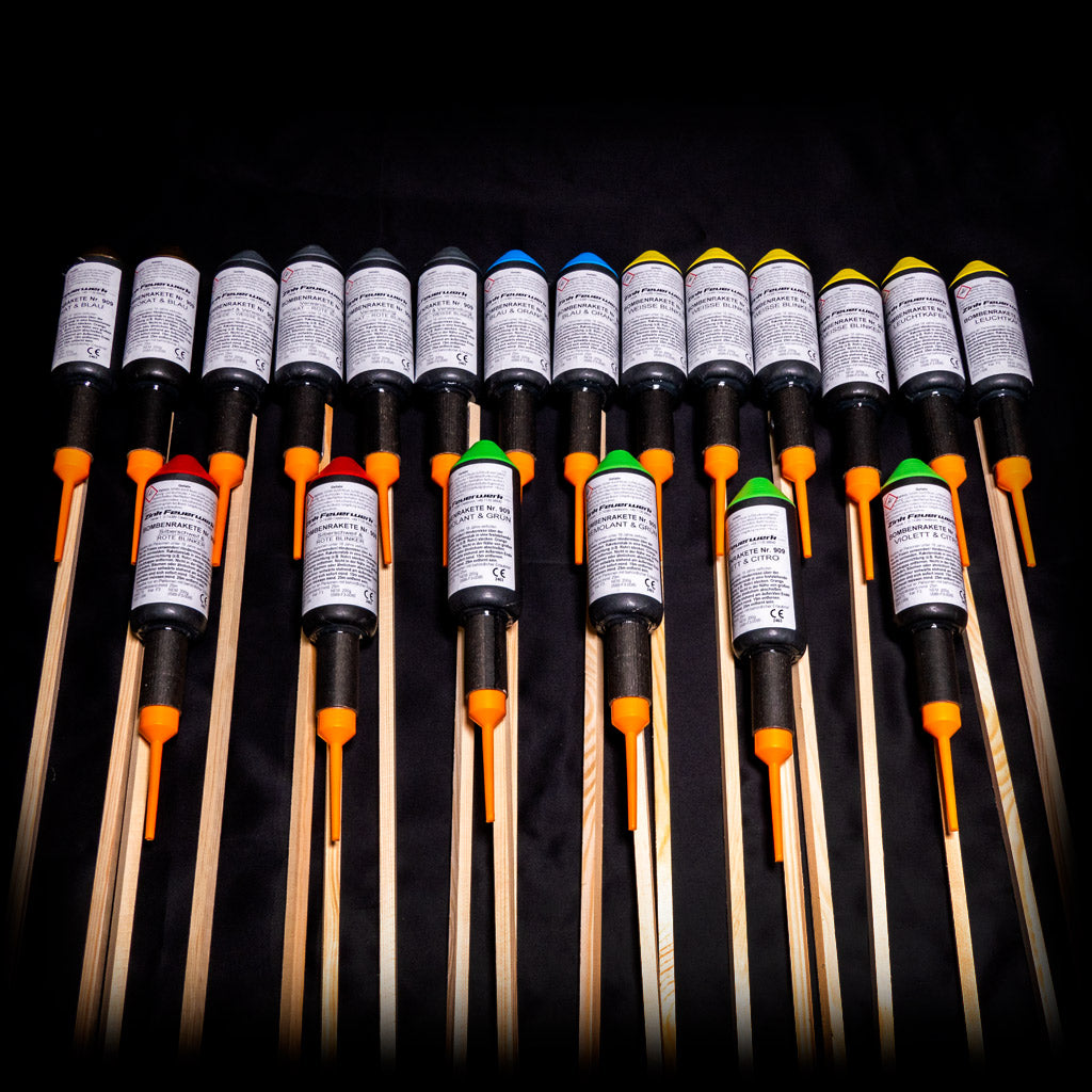 Mix de 20 rockets 50mm