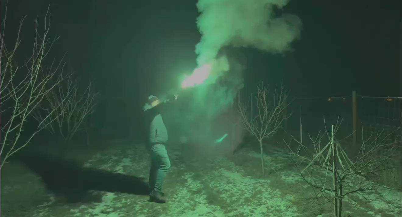 Torches HOOLIGANS GREEN (5-50 pcs)